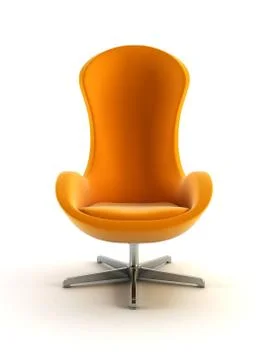 Modern armchair 3d rendering Stock Illustration