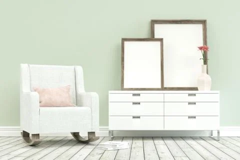 Modern Armchair with commode Illustrazione stock