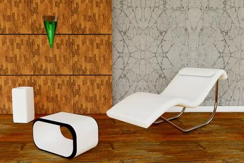 Modern armchair Stock Illustration