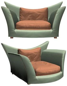 Modern Armchair Vector Stock Illustration