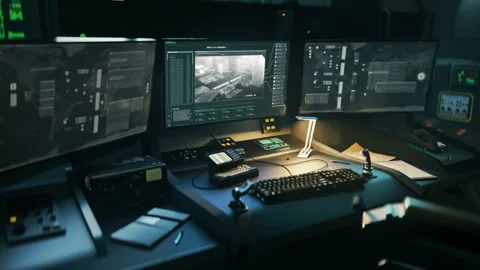 Modern Army Computer Gathers intelligence On Enemy Soldiers In Warzone Stock Footage 256577651