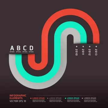 Modern arrow circle step up options banner. Vector illustration. can be used  Stockillustratie