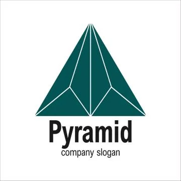 Modern Arrow Geometric Polygon Triangle Pyramid Logo Symbol Illustrazione stock