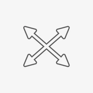 Modern arrow icon Stock Illustration