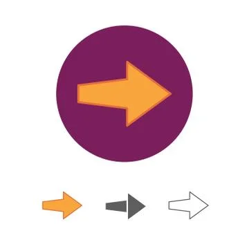 Modern arrow icon Stock Illustration