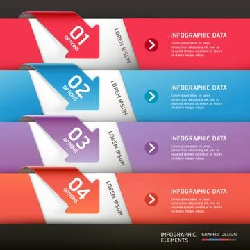 Modern arrow infographics template. Vector illustration. can be used for work Stock-Illustration