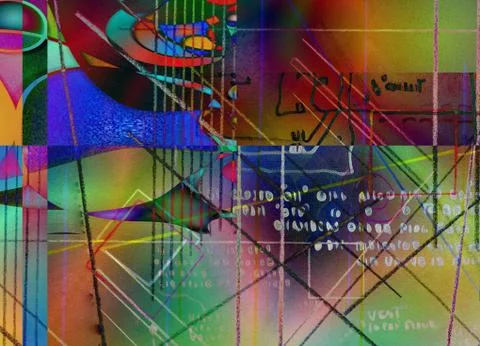 Modern art abstract Stock Illustration
