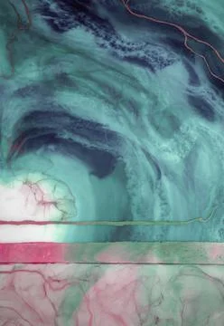 Modern art background. abstract epoxy resin painting. Liquid flow texture pai Stock Illustration