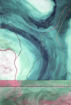 Modern art background. abstract epoxy resin painting. Liquid flow texture pai Stock Illustration
