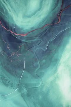 Modern art background. abstract epoxy resin painting. Liquid flow texture pai Stock Illustration