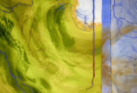 Modern art background. abstract epoxy resin painting. Liquid flow texture pai Stock Illustration