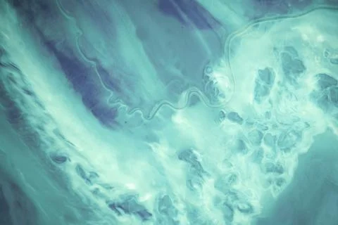 Modern art background. abstract epoxy resin painting. Liquid flow texture pai Stock Illustration