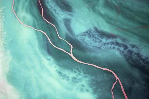 Modern art background. abstract epoxy resin painting. Liquid flow texture pai Stock Illustration