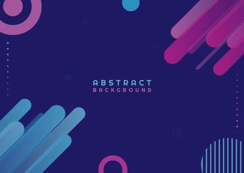 Modern art background bar shape layer design geometric shape circle halftone Stock Illustration