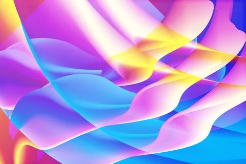Modern art blended overly creative abstract gradient colorful wavy Stockillustratie