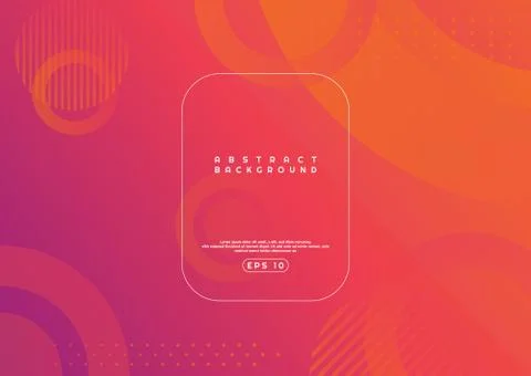 Modern art geometric circle shape design colorful background halftone element Stock Illustration