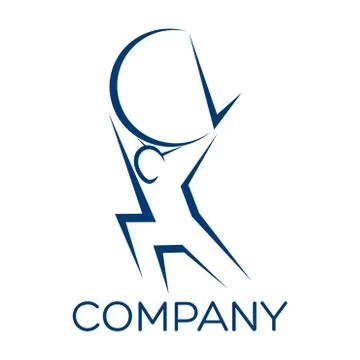 Modern Atlas logo Stock Illustration
