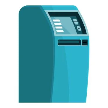 Modern atm machine displaying processing payment Stockillustratie
