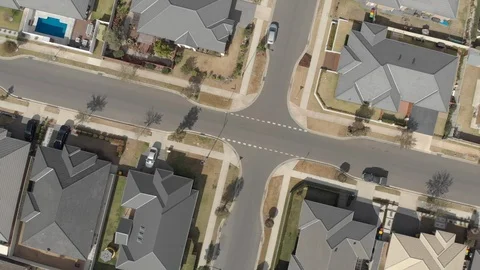 A modern Australian housing development Video stock 93442846