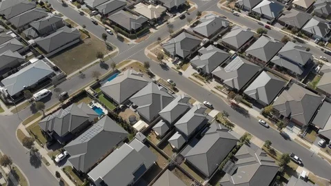 A modern Australian housing development Video stock 93444076
