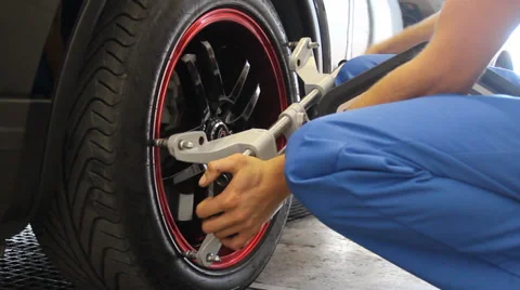 Modern auto repair Stock Footage 30931589