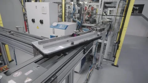 Modern automated cable production process in a high-tech manufacturing facili Stock Footage 331248201