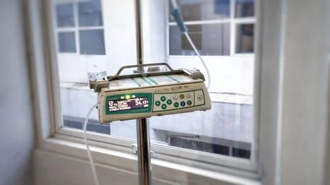 Modern automatic infusion pump Stock Photos