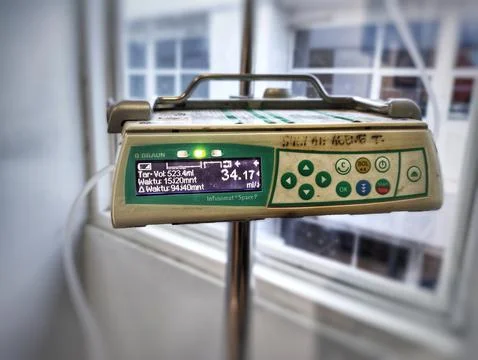 Modern automatic infusion pump Stock Photos