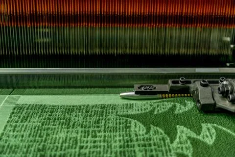 Modern automatic spinning machine Stock Photos