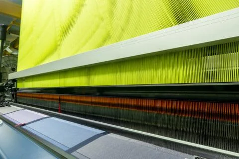 Modern automatic spinning machine Stock Photos