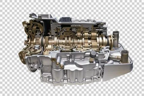 Modern Automatic transmission car engine Stock Photos