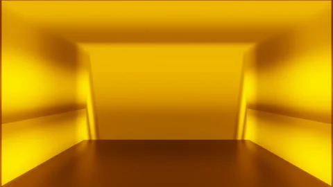 Modern backdrop design., shiny wall studio appearing glowing gold wave Stock Footage 153370231