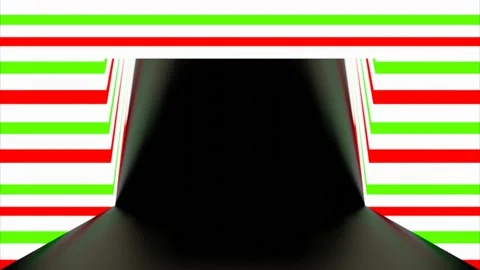 Modern backdrop design., shiny wall studio appearing glowing colorful wave Video stock 153435467