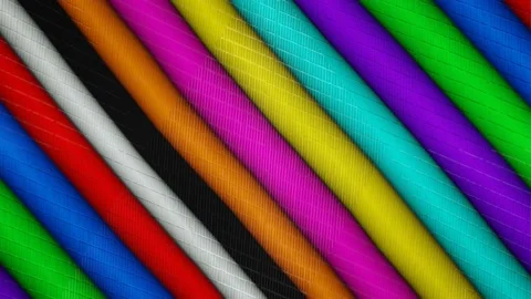 Modern backdrop design., shiny wall studio appearing glowing colorful wave Stock Footage 153879456