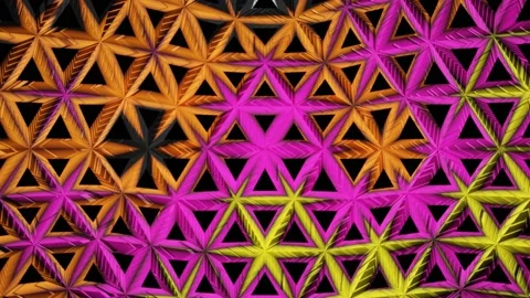 Modern backdrop design., shiny wall studio appearing glowing colorful wave Stock Footage 153993539
