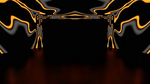 Modern backdrop design., shiny wall studio appearing glowing wave corridor Stock Footage 154396192