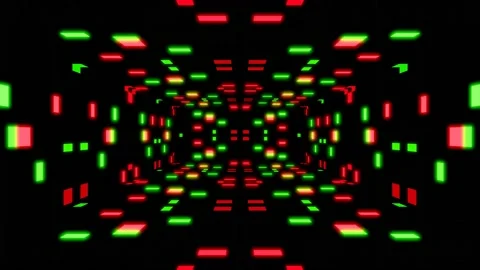 Modern backdrop design., shiny wall studio appearing glowing corridor wave Stock Footage 154680714