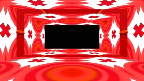 Modern backdrop design., shiny wall studio appearing glowing corridor wave. Stock Footage 154909970