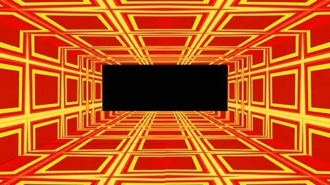 Modern backdrop design., shiny wall studio appearing glowing corridor wave Stock Footage 154917746