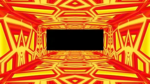 Modern backdrop design., shiny wall studio appearing glowing corridor wave Stock Footage 154917751