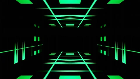 Modern backdrop design., shiny wall studio appearing glowing corridor wave Stock Footage 154926783