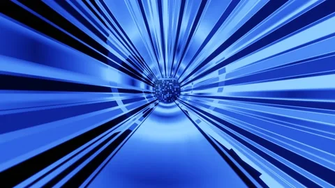 Modern backdrop design., shiny wall studio appearing glowing corridor wave Stock Footage 155058062