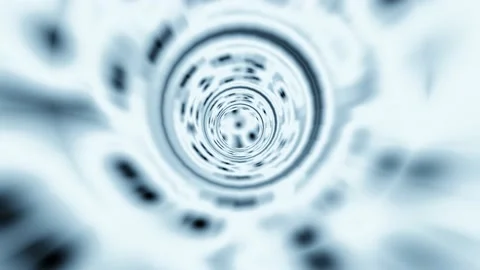 Modern backdrop design., shiny wall studio appearing glowing corridor wave Stock Footage 155068010