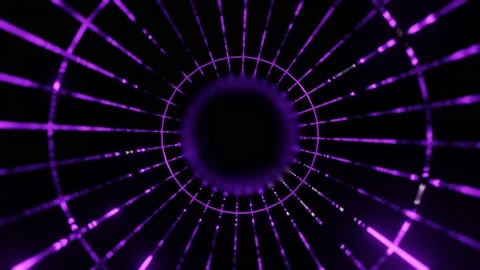 Modern backdrop design., shiny wall studio appearing glowing corridor wave. Stock Footage 155132598