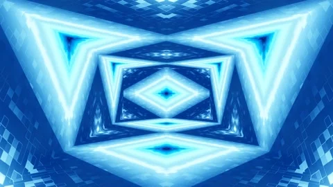 Modern backdrop design., shiny wall studio appearing glowing corridor wave. Stock Footage 155168020