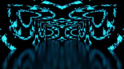 Modern backdrop design., shiny wall studio appearing glowing corridor wave. Stock Illustration