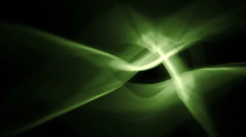 Modern background of abstract green light waves - seamless loop (FULL HD) Video stock 37120556