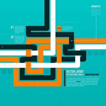 Modern background with abstract lines. EPS10. Stock Illustration