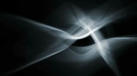 Modern background of abstract white light waves - seamless loop (FULL HD) Video stock 37120525