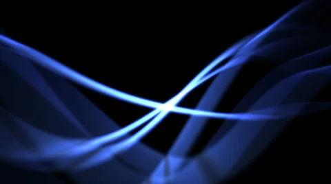 Modern background of blue abstract light waves - seamless (FULL HD) Stock-Footage 37232099